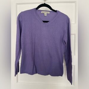 David Brooks Lavender Sweater Cashmere Blend